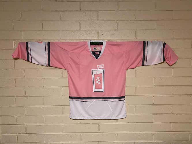 Pink Whitney Custom Hockey Jersey #7 Sz Large