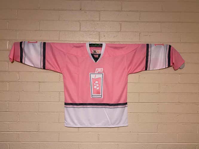 Pink Whitney Custom Hockey Jersey #11 Sz Large