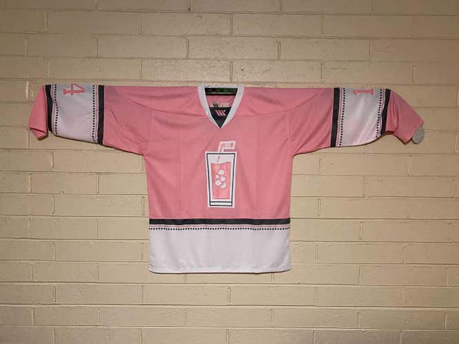 Pink Whitney Custom Hockey Jersey #14 Sz Large