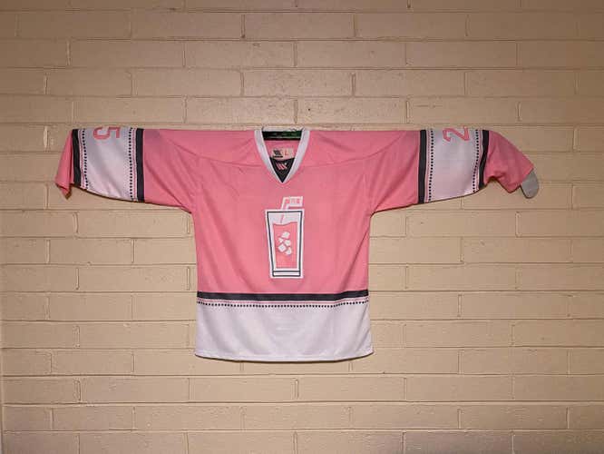 Pink Whitney Custom Hockey Jersey #25 Sz Large