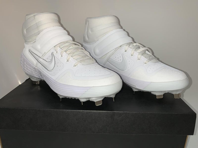 White New Adult Men's Size 8.0 (Women's 9.0) Metal Nike High Top