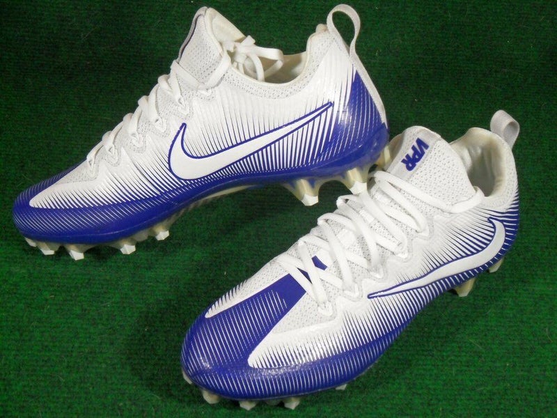 Nike Vapor Untouchable Pro Low TD Football Lacrosse Cleats White Royal Blue 11