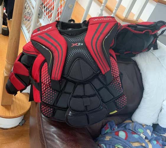 Intermediate Medium Bauer Vapor 1X Goalie Chest and Arm Protector Pro Stock Goalie Chest Protector