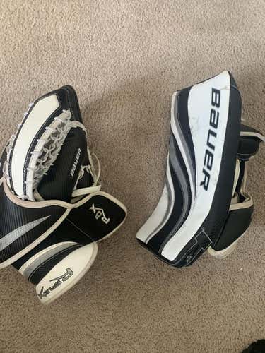 Used Senior Bauer Reflex RX8 Glove and Blocker