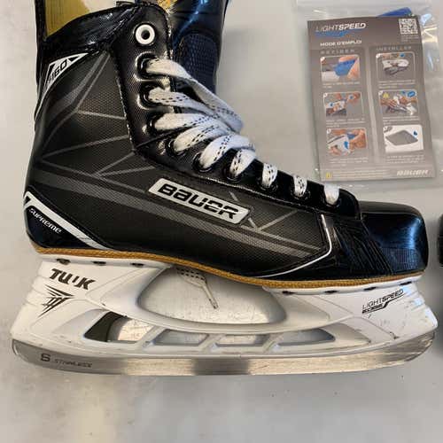 Senior Bauer Supreme s160 Extra Wide Width Size 8.5 Hockey Skates