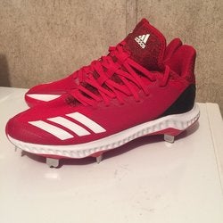 Mens Adidas Icon Bounce Hybrid Red metal cleats 7