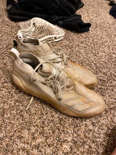 White Men's Molded Cleats Adidas