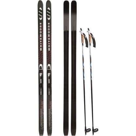 New Whitewood Backcountry Ski Bundle w/ NNNBC Bindings size 6 NNNBC Boots and 125cm Poles