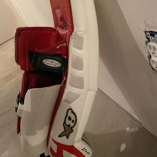White Junior 27" Brian's GNETiK Pure Goalie Leg Pads