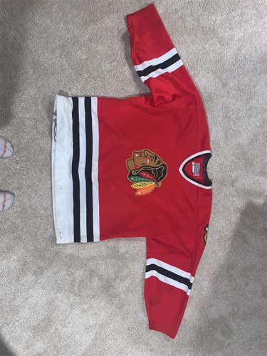 Red Adult Size 54 CCM Pro Stock Jersey