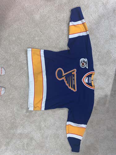 St. Louis Blues Pro Cut Game Style Size 52 CCM Pro Stock Jersey