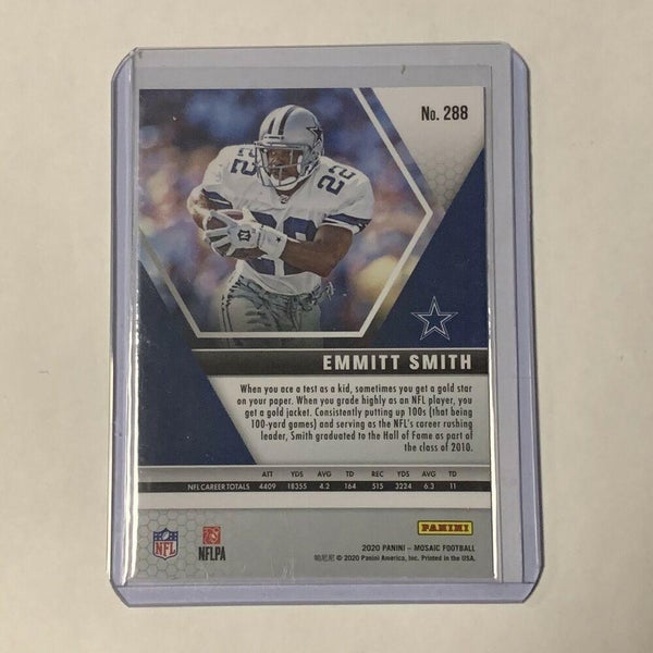 Emmitt Smith Dallas Cowboys Hall of Fame Mosaic Base Card #288 |  SidelineSwap