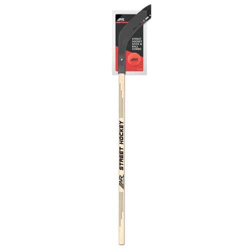 New 52" A&R Junior Street Left Hand Hockey Stick and Ball Combo