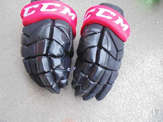 Black  RED New Senior CCM HGP14 Gloves 13" Pro Stock