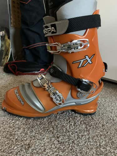 Used Allros Telemark Ski Boots Medium Flex
