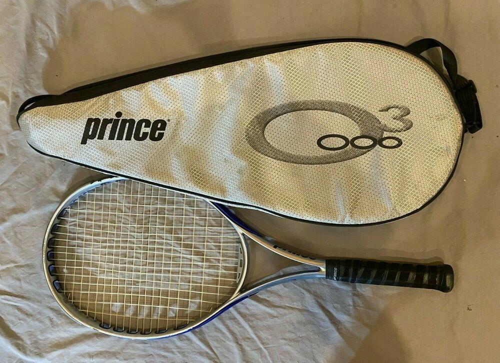 Prince O3 SpeedPort Platinum Oversize 125 head 4 3/8 grip Tennis Racquet 