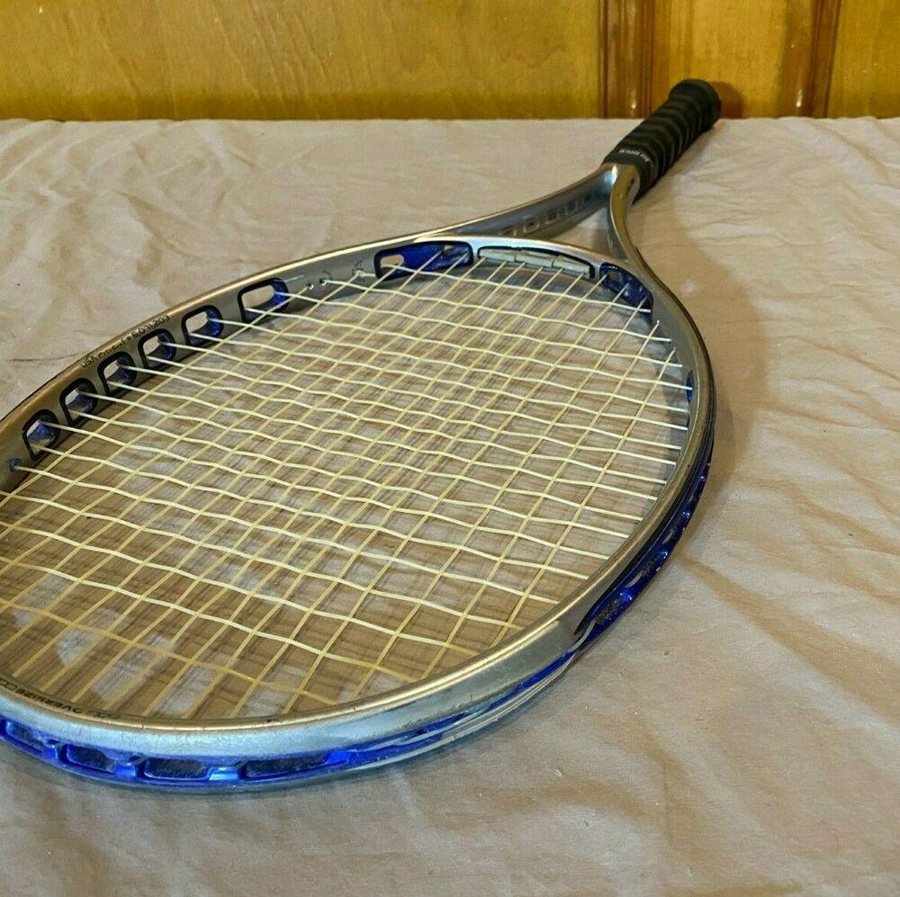Prince O3 SpeedPort Blue 110 head 4 3/8 grip Tennis Racquet 