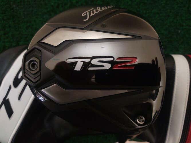 Titleist TS2 9.5 Degree Driver Regular Flex Tensai Blue 55 AV Series Headcover