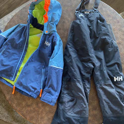 Boys Sz 6 Helly Hansen Snowboard / Ski Jacket + Bibs Combo