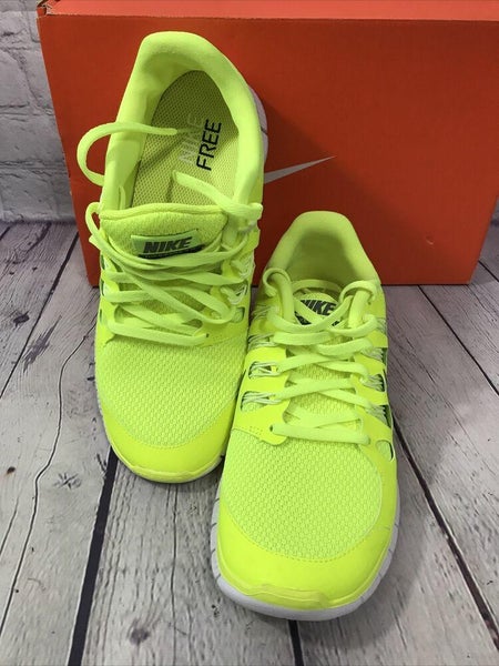 Nike free runs womens Women's Free 5.0+ Running Shoes Athletic Neon Yellow Size 9