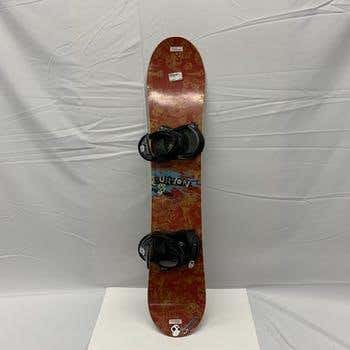Used 140cm Unisex Burton Punch Snowboard All Mountain With Bindings