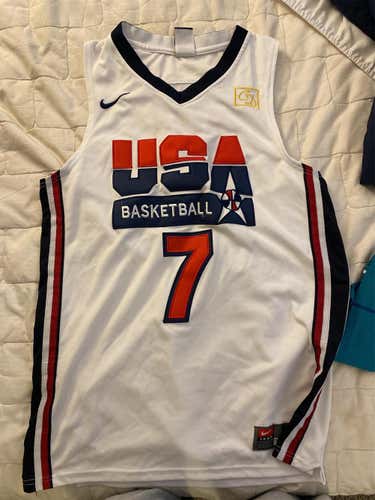 White Adult Medium/Large Nike Jersey