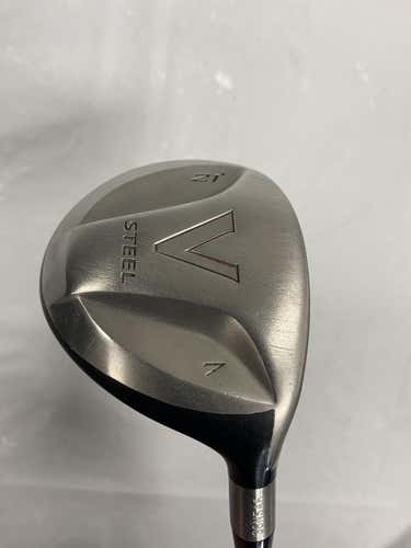 Used Taylormade V Steel 7 Wood Graphite Regular Golf Fairway Woods
