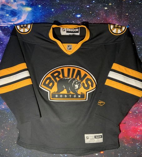 NEW Boston Bruins NHL Throwback Game Jersey (Black)
