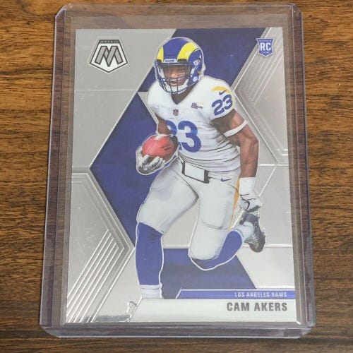 Cam Akers Los Angeles Rams Panini Mosaic NFL Football Rookie Card #221