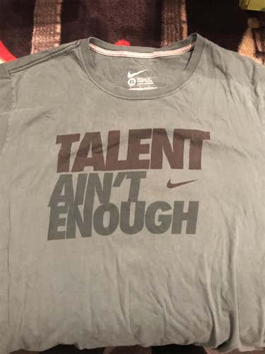 Nike Green “Talent Ain’t Enough” Adult XL Nike Shirt