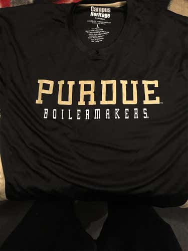 Purdue Boilermakers Black Adult Large Shirt
