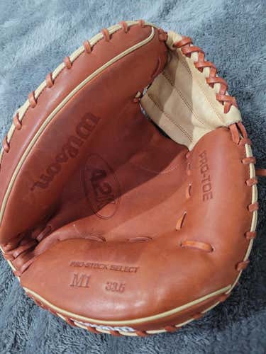 Brown New High School/College Wilson Right Hand Throw Catcher's A2K Baseball Glove 33.5"