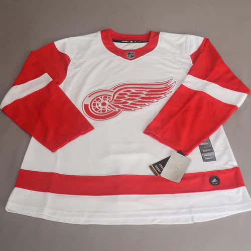 Authentic Adidas Detroit Red Wings Away Jersey 52 Large