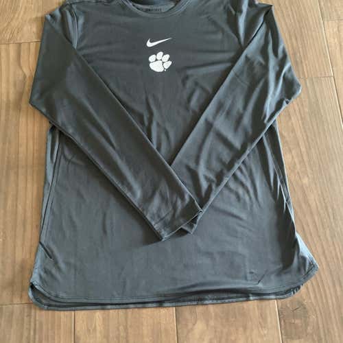 New Nike Clemson Tigers Long Sleeve Football Training Shirt