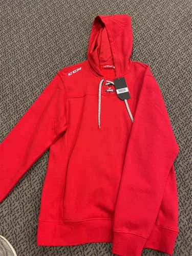 CCM Red Medium Team Hoodie
