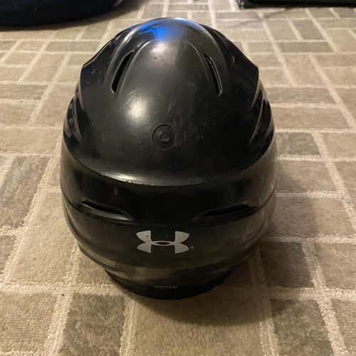 Black Used 7 3/4 Under Armour Batting Helmet