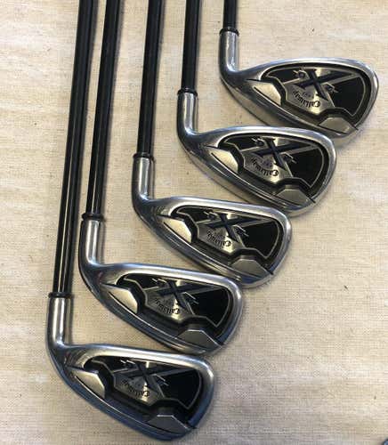 Used Callaway X 20 4i-9i (no 7i) Graphite Regular Golf Iron Or Hybrid Sets