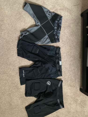 USED BAUER COMPRESSION SHORTS and JOCKS