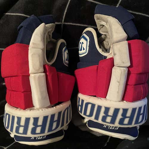 Used Warrior Franchise 14" Pro Stock Hockey Gloves NYR Falk Pro Stoc