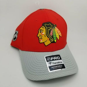 Chicago Blackhawks Pro Fanatics Hat Cap NHL Authentic Adjustable Snapback Red