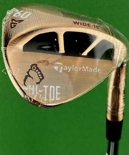 TaylorMade Hi-Toe Copper Bigfoot Lob Wedge 60* Steel KBS Hi-Rev LW NEW #81639
