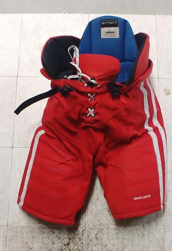 Red Senior Used Medium Bauer Nexus Custom Pro Hockey Pants Pro Stock