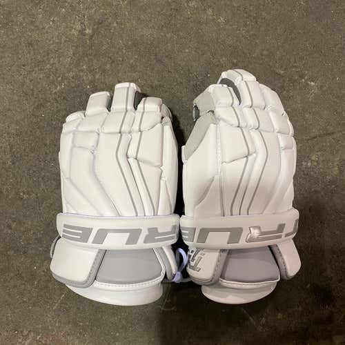 White New Player's True 13" T1X Lacrosse Gloves