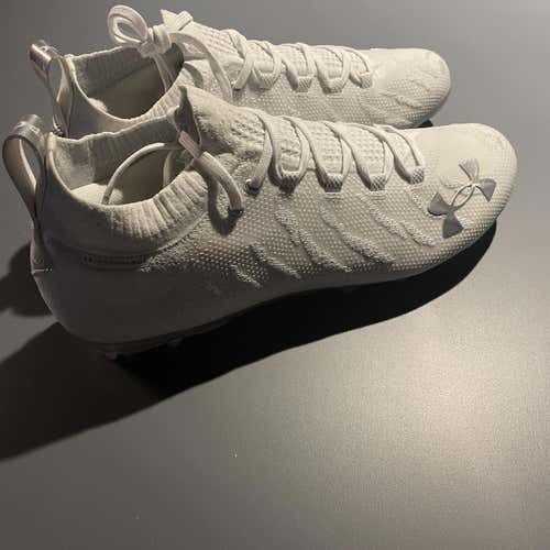 Under Armour Spotlight Lux White Men's Size 14 (Women's 15) Football and Lacrosse Cleats