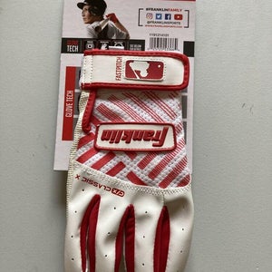 Franklin Classic X Women's Fast Pitch Batting Gloves Red/White Free Shipping