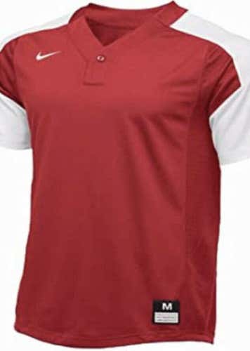 NWT Nike Team Vapor 1 Button Laser Jersey Red White Boy's Sz. Medium