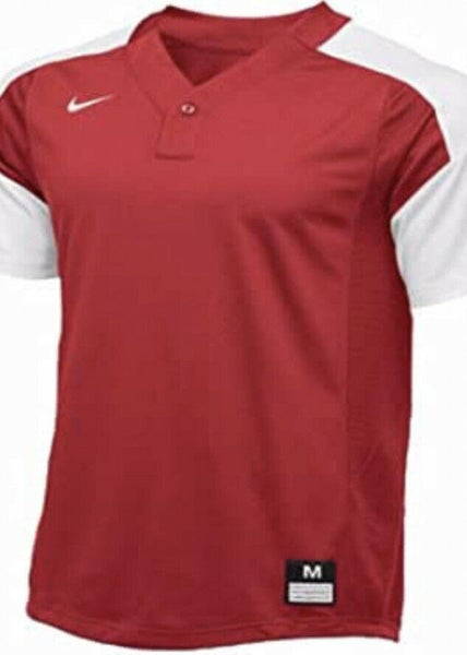 Nike Team Baseball Practice Jersey Shirt Youth Boy's (M) Red & White  Blank NWT