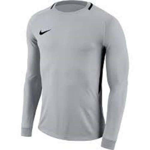 NWT Nike Youth Unisex L/S Dri-Fit Park Soccer Goalie Jersey Gray/Black Sz. M