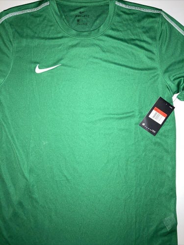 NWT Nike Dri-Fit Short Sleeve Crossfit Workout Shirt Green Men's Sz L Free Ship