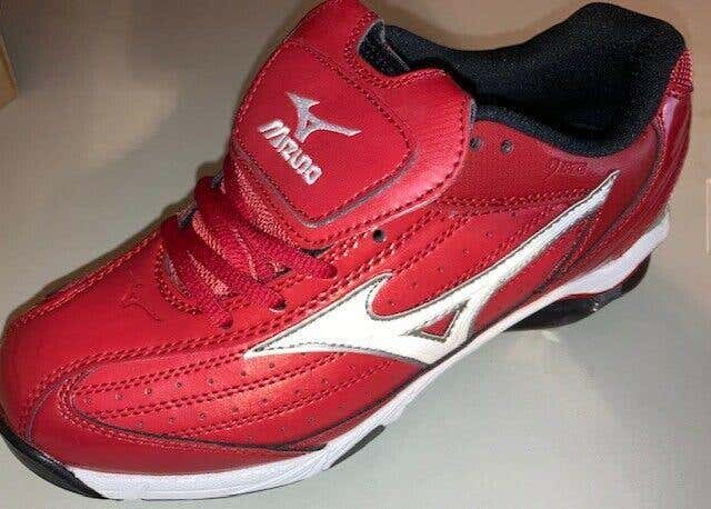NIB Mizuno 9 Spike Classic Low G5 Men's Baseball Shoes Red White